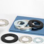 Carbon steel galvanized flat washers, metal plastic gaskets, screws and nuts