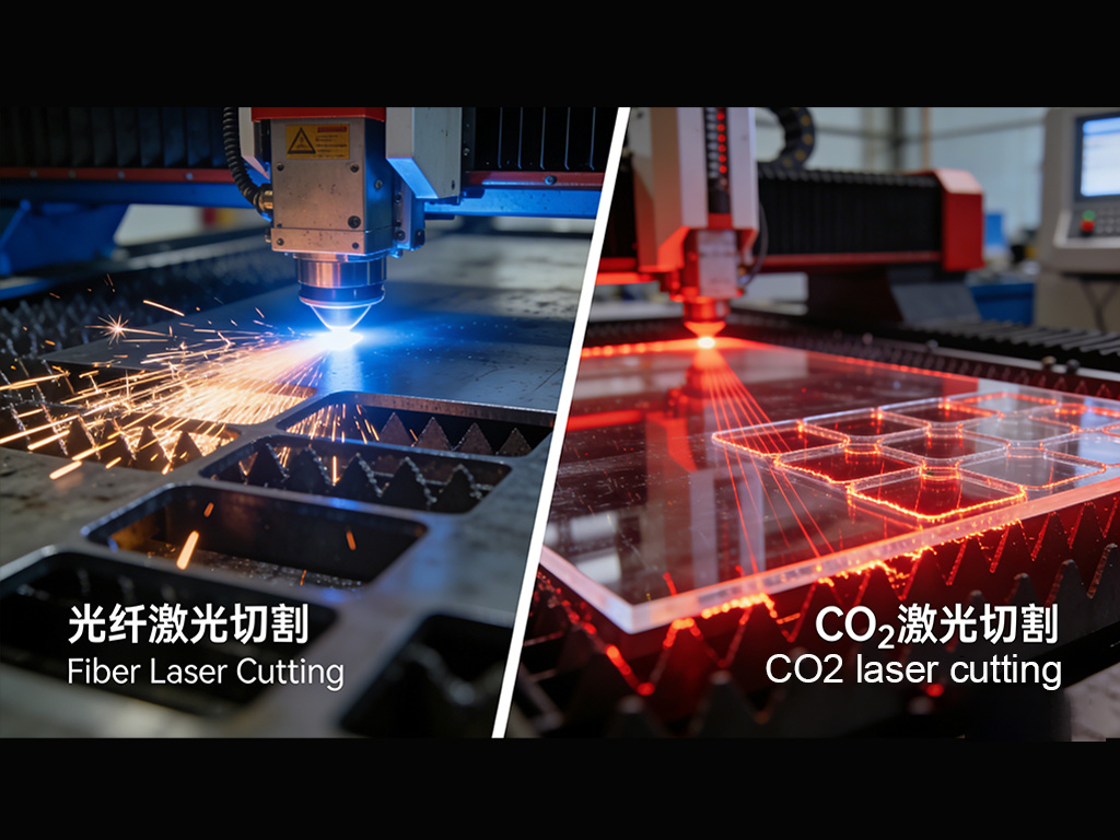 fiber and CO2 laser cutting