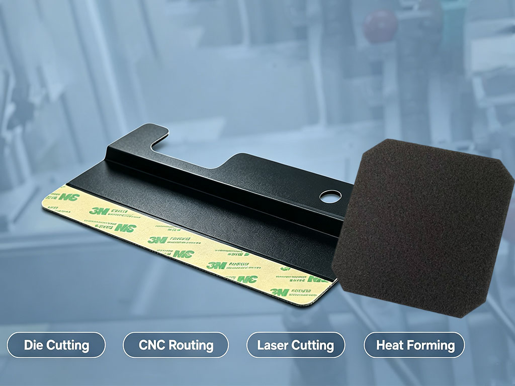 adhesive-backed Mylar kiss-cut guide